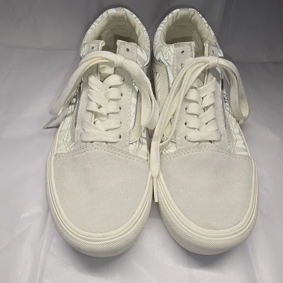 LAST CHANCE! Vans Old Skool Reflective Logo Platform Sneakers Wm 6.5 - Picture 5 of 16